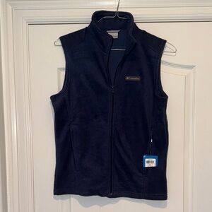 Columbia Dark Blue Sleeveless Fleece